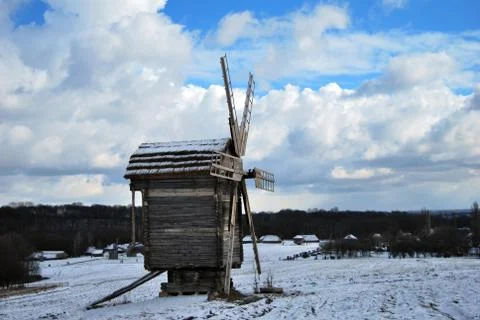 Abandoned windmill Stock Photos