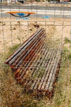 Abandoned works and constructions. Stock Photos