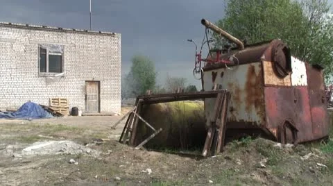 Abandoned yard Stock Footage 8915053