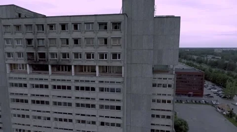 Abandoned_Factory_Bird_Eye_View Stock Footage 65192562