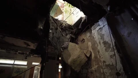 Abandonned sanatorium in mountrain inside 100FPS Video stock 163198441