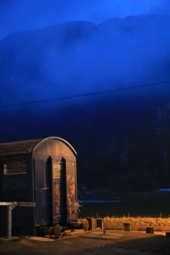 Abandonned traincar Stock Photos