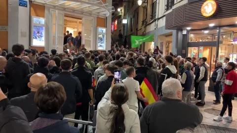 Abascal leads public event at the Gran Teatro in Cáceres, Cáceres, ES - 03 Nov 2 Stock Footage 320434819