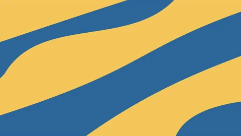 Abastract backgrond whith shape yellow blue waves. Stock Footage 168618827