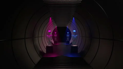 Abatract Skeleton Tunnel Background Stock Footage 269763219