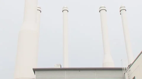 ABB building with trees Stock Footage 58122788