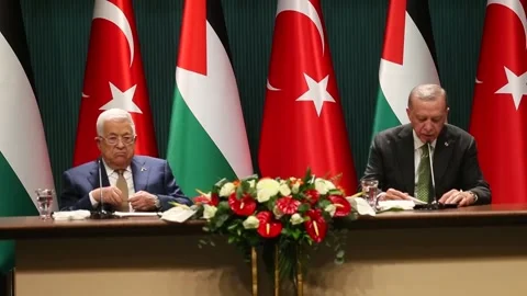 Abbas meets Erdogan in Ankara, Ankara (es-ES), TR - 05 Mar 2024 Stock Footage 266947650