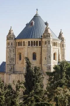 Abbey of the dormition  - jerusalem Stock Photos