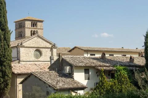 The Abbey of Farfa Stock Photos