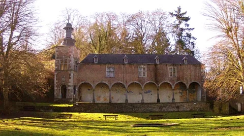 Abbey of Floreffe. Stock Footage 35354413
