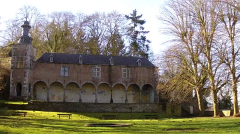 Abbey of Floreffe. Stock Footage 35372588