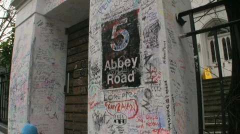 Abbey Road the Beatles Studio Stock Footage 697344