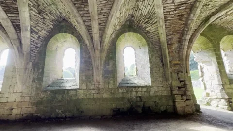 Abbey ruins Stock Footage 283656264
