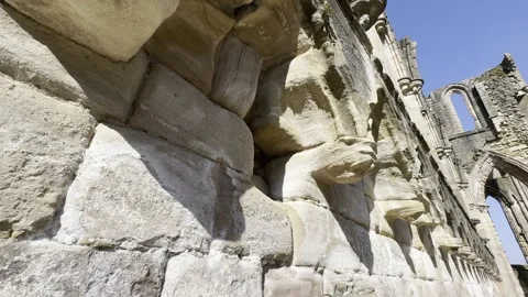 Abbey ruins Stock Footage 283656438