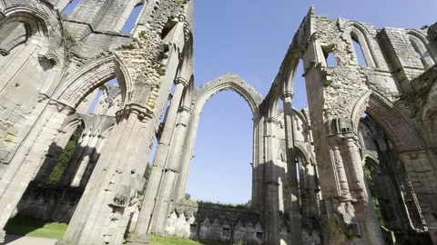 Abbey ruins Stock Footage 283656443