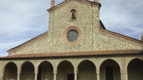 The Abbey of Saint Columbanus in Bobbio. Video stock 152908420