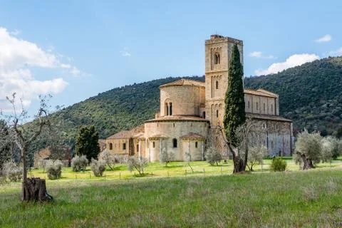 Abbey of Sant'Antimo 写真素材