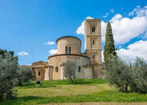 Abbey of Sant'Antimo Stock Photos