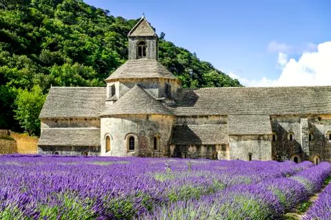 Abbey of senanque Stock Photos