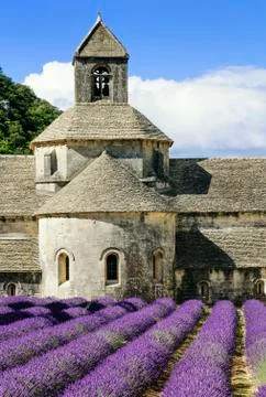 Abbey of senanque Stock Photos