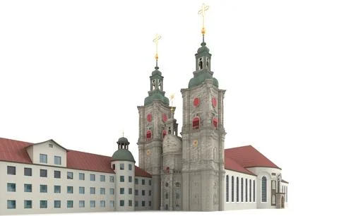 Abbey of St Gall Switzerland 3D Model