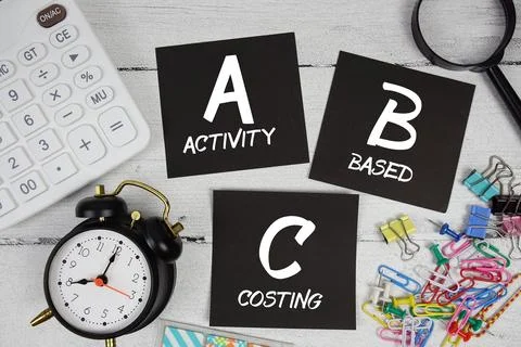 ABC Abbreviation of Activity Based Costing text phrase of business and fina.. Stock Photos
