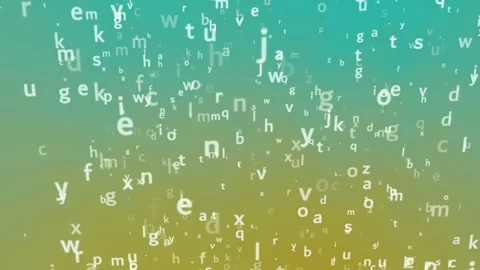 ABC alphabet letters on a white screen. Stock Footage 171376247