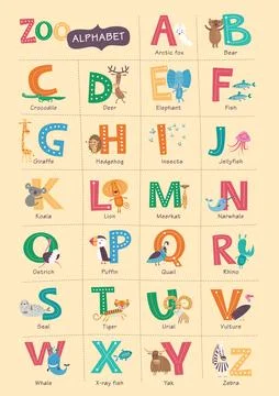ABC animals Stock Illustration