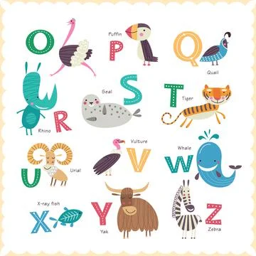 ABC animals_part 2 Stock Illustration