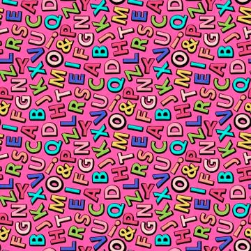 ABC background.Alphabet pattern Illustrazione stock