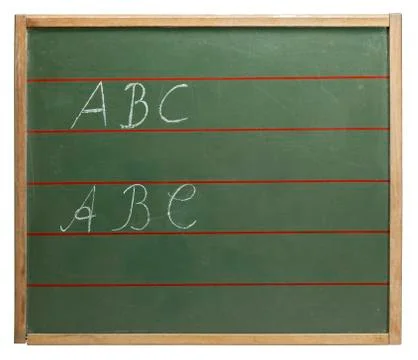 Abc blackboard Stock Photos