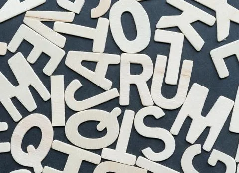 ABC on the blackbroad as a background composition Stock Photos