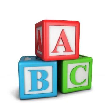 Abc blocks Stock Illustration