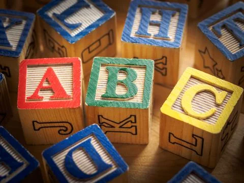 Abc blocks Stock Photos