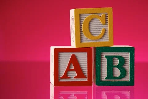 ABC Blocks 스톡 사진