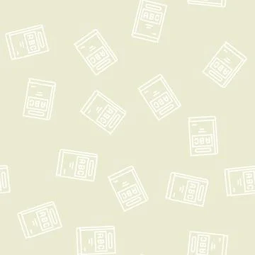 Abc book line seamless pattern Illustrazione stock