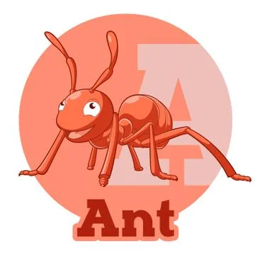ABC Cartoon Ant Stock Illustration