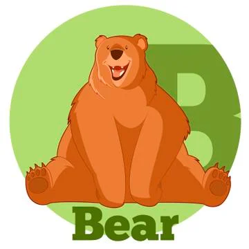 ABC Cartoon Bear Stock Illustration