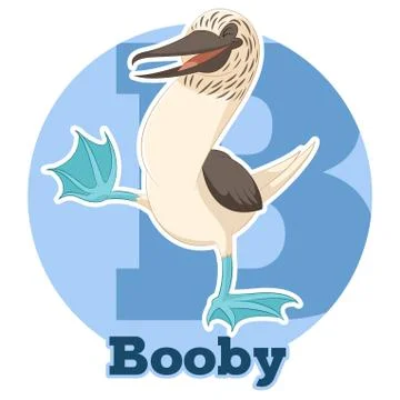 ABC Cartoon Booby Stock Illustration