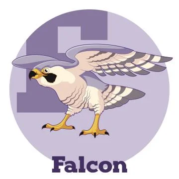 ABC Cartoon Falcon Stock Illustration