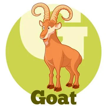 ABC Cartoon Goat Stock Illustration