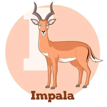 ABC Cartoon Impala Stock Illustration