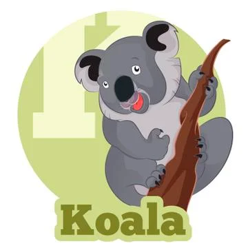 ABC Cartoon Koala Stock Illustration