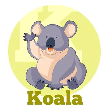 ABC Cartoon Koala Stock Illustration