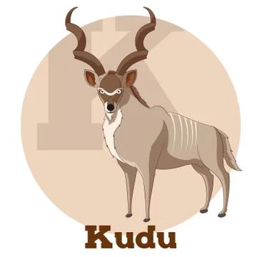 ABC Cartoon Kudu Stock Illustration