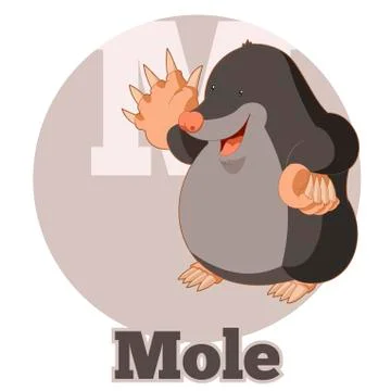 ABC Cartoon Mole Stock Illustration