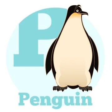 ABC Cartoon Penguin Stock Illustration