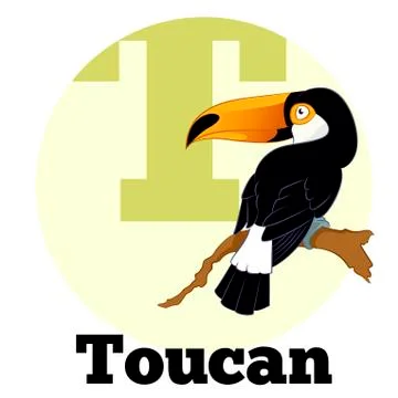 ABC Cartoon  Toucan Stock Illustration