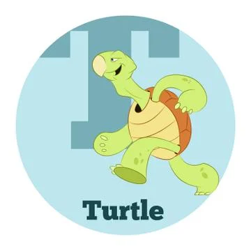 ABC Cartoon Turtle2 Stock Illustration