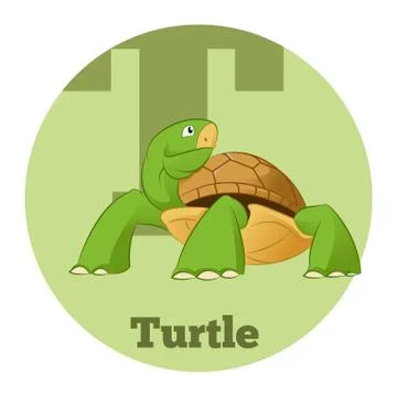 ABC Cartoon Turtle3 Stock Illustration